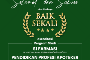 Selamat Akreditasi S1 Farmasi dan PSPA